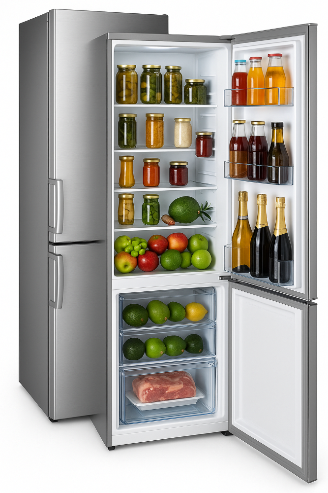 Combi frigorífico y congelador CASFRI FCV-323 A+ INOX