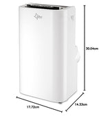 SUNTEC Coolfixx 12000 BTU Aire Acondicionado Móvil Silencioso con App para Habitaciones hasta 60 m²
