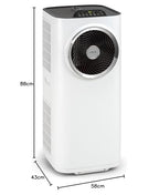 Klarstein Kraftwerk Smart 12K Aire Acondicionado Portátil 12000 BTU con App, Alexa y Temporizador