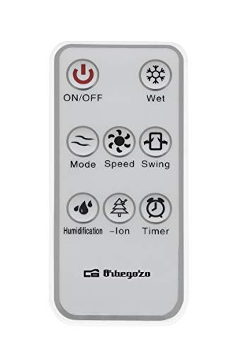 Orbegozo Air 52 Climatizador Evaporativo 3 en 1 - 10L, 65W, Mando, Blanco