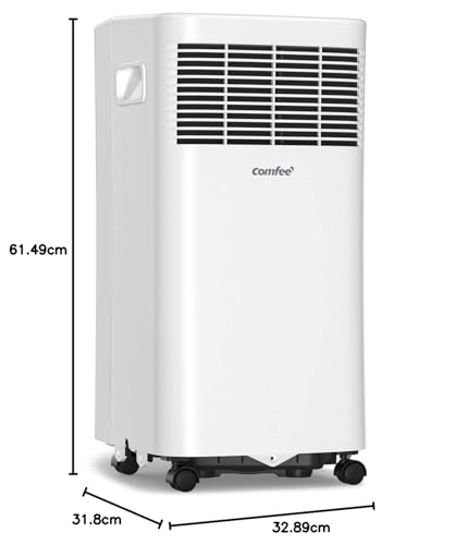 Comfee Aire Acondicionado Portátil 5000BTU Silencioso 3 en 1 con Mando a Distancia Blanco