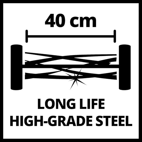Einhell GC-HM 400 Cortacésped Manual 250m², 5 Cuchillas, 4 Niveles, 27L