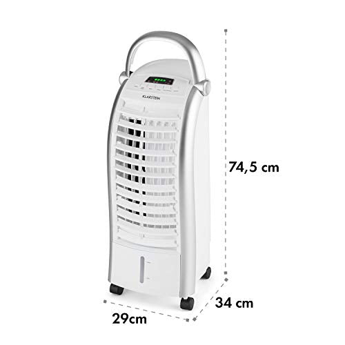 Klarstein Aire Acondicionado Portátil 4 en 1 Silencioso con Humidificador, Purificador y Ventilador