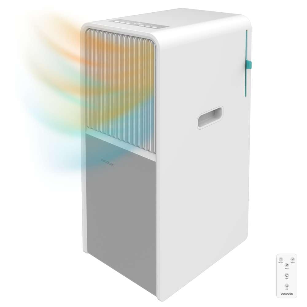 Cecotec ForceClima 9450 Aire Acondicionado Portátil 9000 BTU Bomba de Calor LED Mando 16 m² Blanco