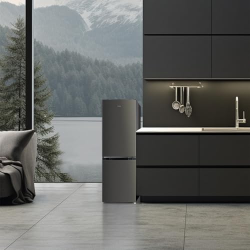 CHiQ Frigorífico Combi 157L Low Frost, 144cm, 39dB, Puerta Reversible, Negro
