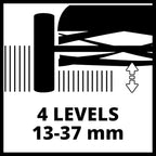 Einhell GC-HM 400 Cortacésped Manual 250m², 5 Cuchillas, 4 Niveles, 27L