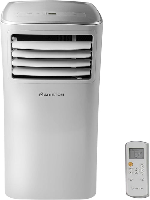 Ariston Mobis 10 Aire Acondicionado Portátil - Silencioso, Mando, Eficiencia A+, Blanco (Instalación España)