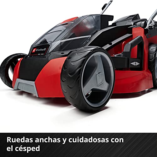 Einhell GE-CM 43 Li M Kit Cortacésped Batería 43cm 600m², Mulching, 63L, 2 Baterías