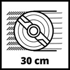 Einhell GE-CM 18/30 Li-Solo Cortacésped Batería 30cm 150m², Brushless, 25L