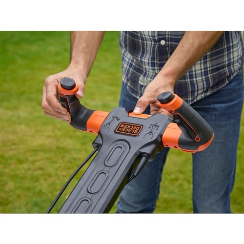 BLACK+DECKER BEMW471ES Cortacésped Eléctrico 1600W 38cm, 6 Alturas