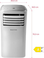 Ariston Mobis 10 Aire Acondicionado Portátil - Silencioso, Mando, Eficiencia A+, Blanco (Instalación España)