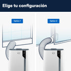 De'Longhi Pinguino PAC EX105+++ Aire Acondicionado Portátil 10.000 BTU/h - EcoRealFeel, A+++, Deshumidificador