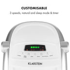 Klarstein Aire Acondicionado Portátil 4 en 1 Silencioso con Humidificador, Purificador y Ventilador