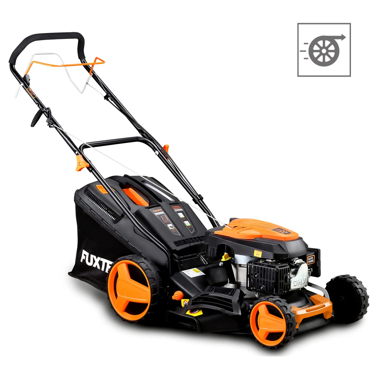 FUXTEC FX-RM4646 Cortacésped Gasolina Autopropulsado 46cm, 146cc, 4en1, 50L