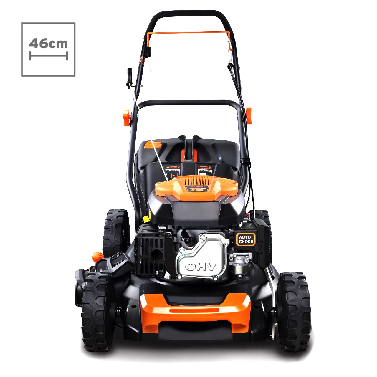 FUXTEC FX-RM4646 Cortacésped Gasolina Autopropulsado 46cm, 146cc, 4en1, 50L