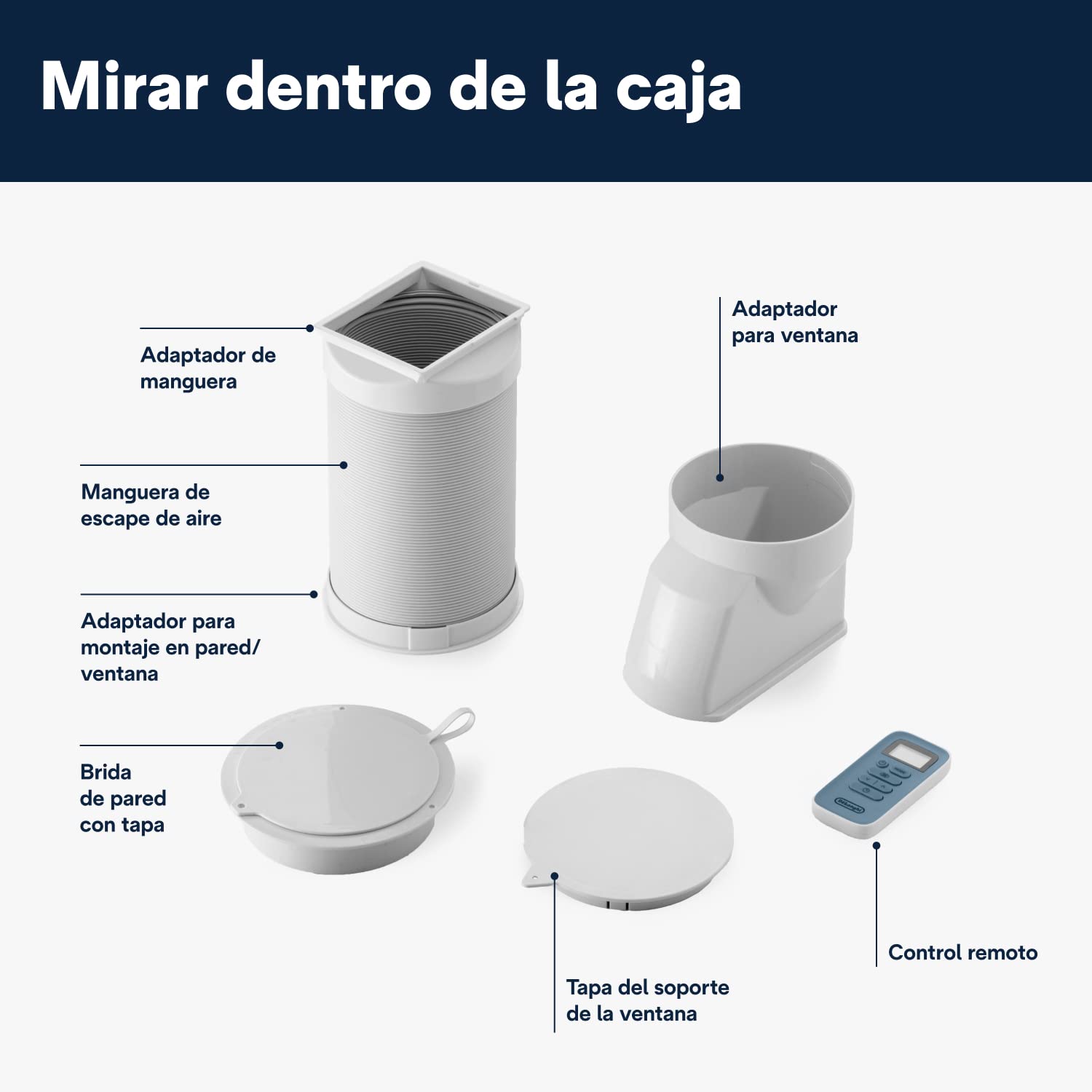 De'Longhi Pinguino PAC ES72 Aire Acondicionado Portátil 8300 BTU 2,1 kW Deshumidificador