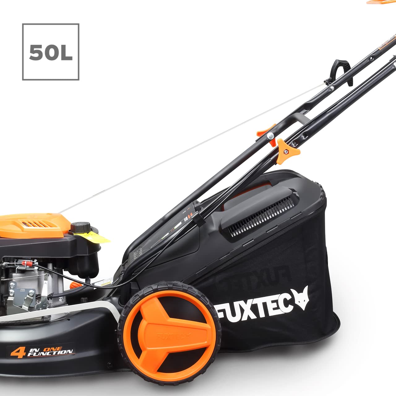 FUXTEC FX-RM4646 Cortacésped Gasolina Autopropulsado 46cm, 146cc, 4en1, 50L
