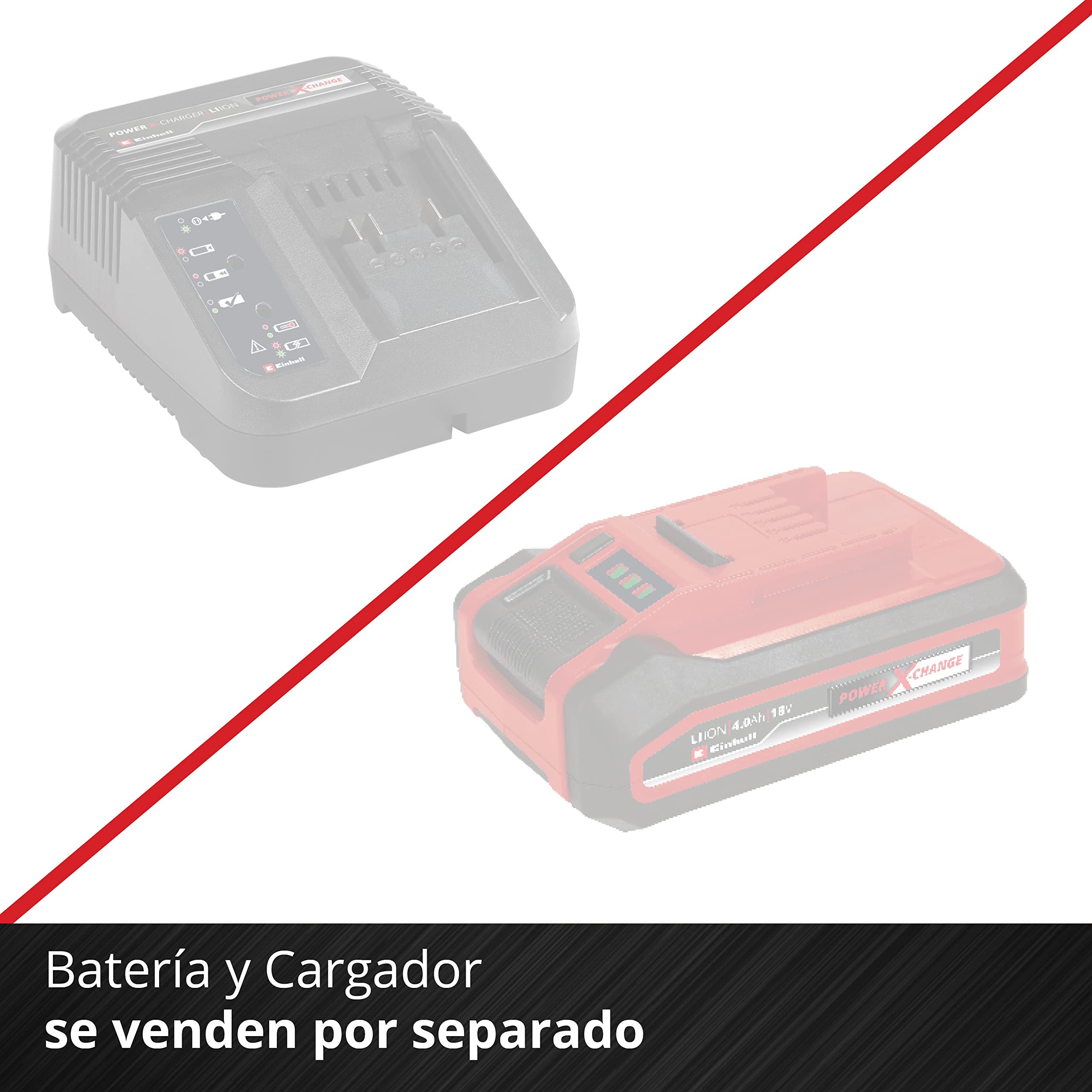 Einhell GE-HM 18/38 Li Solo Cortacésped Manual Batería 38cm, 5 Cuchillas