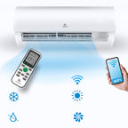KESSER Aire Acondicionado Split 12000 BTU - WiFi/App, R32, LCD, Mando, 3400W