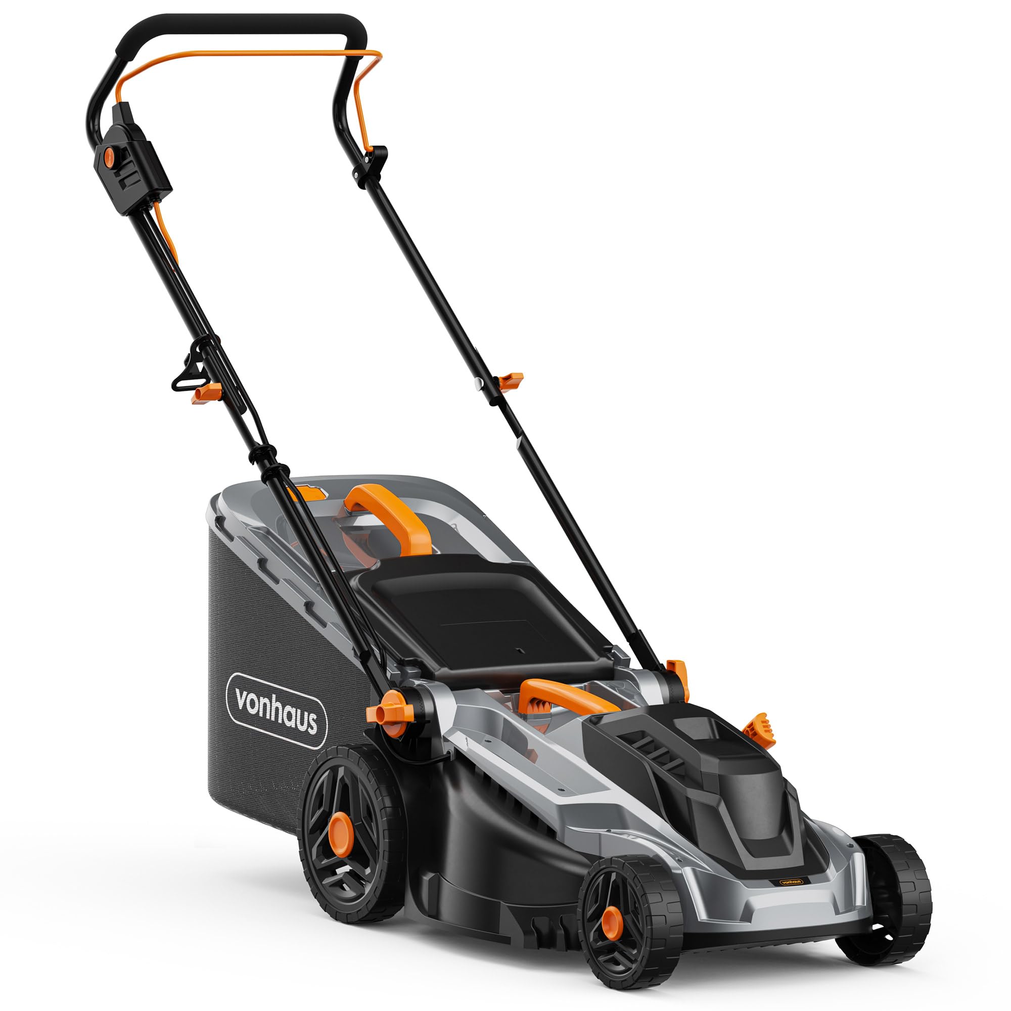 VonHaus Cortacésped Eléctrico 1800W 38-43cm, 42-52L, 5 Niveles