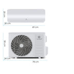 KESSER Aire Acondicionado Split 12000 BTU - WiFi/App, R32, LCD, Mando, 3400W
