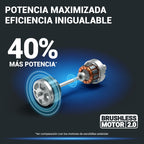 WORX WG749E Nitro Cortacésped 40V 46cm, Tracción, Mulching, 7 Alturas, 2 Baterías