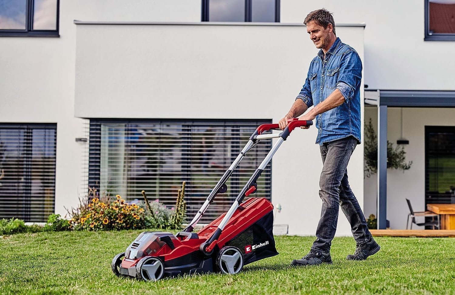 Einhell GE-CM 36/34-1 Li-Solo Cortacésped Batería 33.5cm 200m², 30L