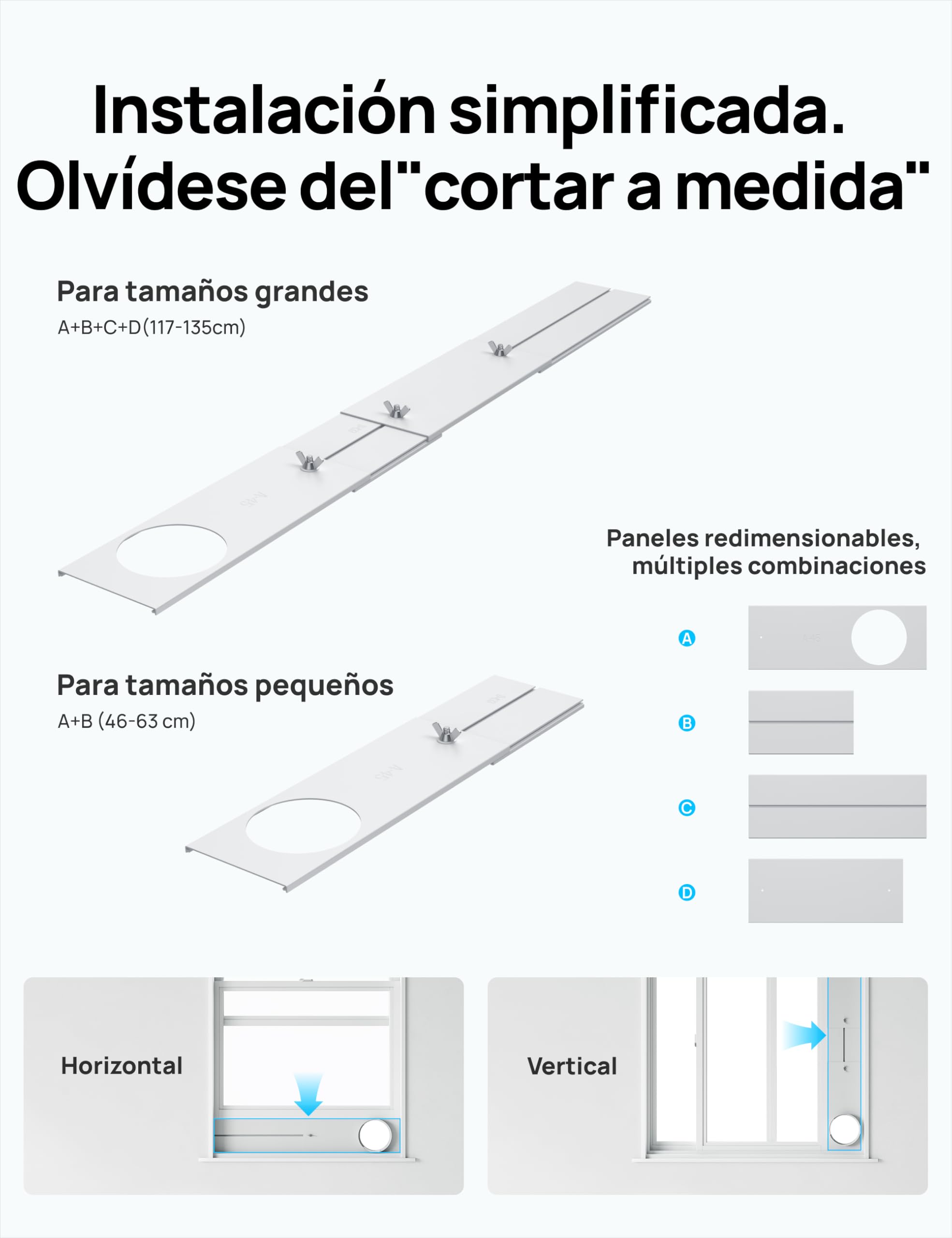 DREO Aire Acondicionado Portátil 10000 BTU - Control por App/Voz, Silencioso, Sin Drenaje, Temporizador 24h, Deshumidificador