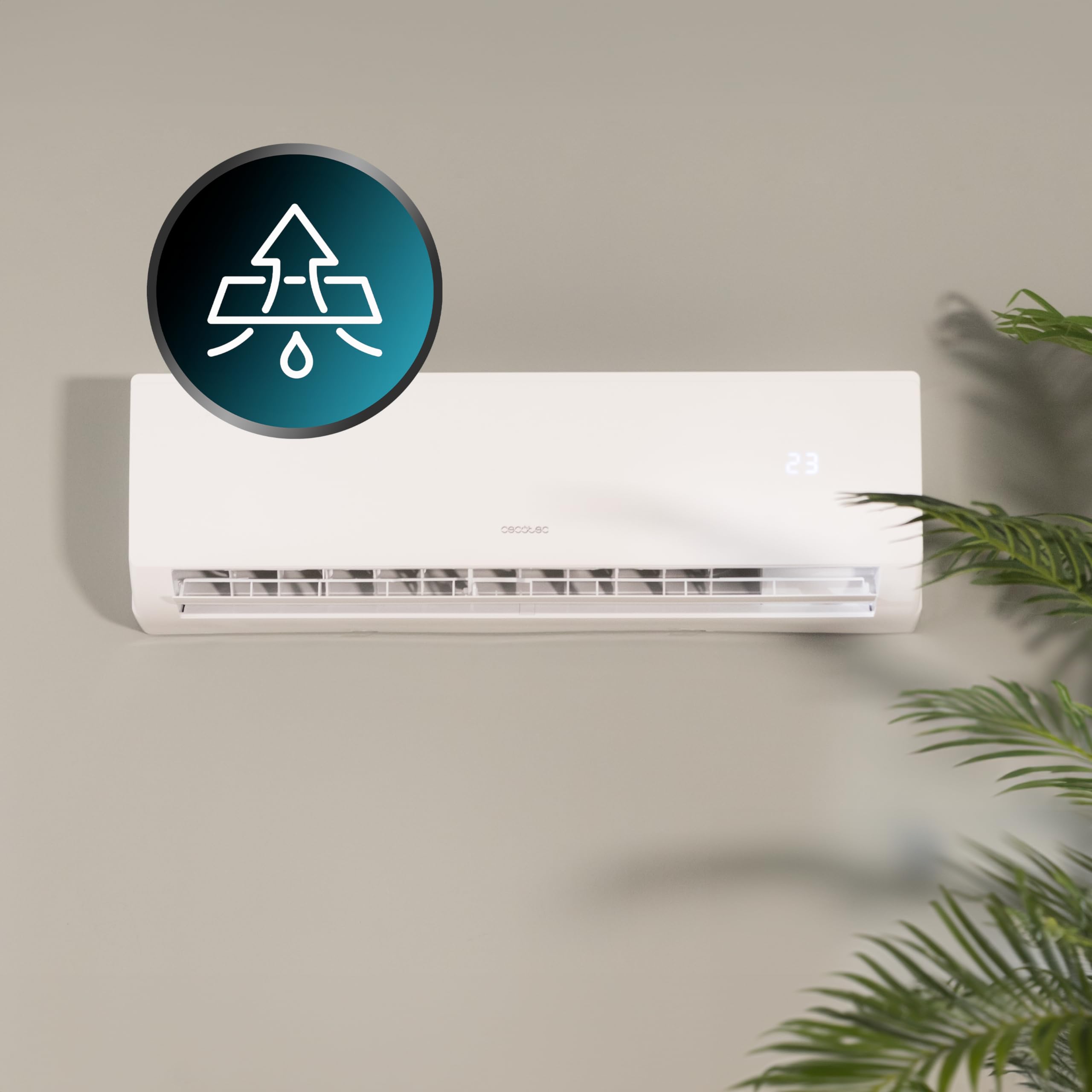 Cecotec AirClima 12000 Aire Acondicionado Split - SmartFresh, Inverter, Bomba Calor, WiFi, 22m²