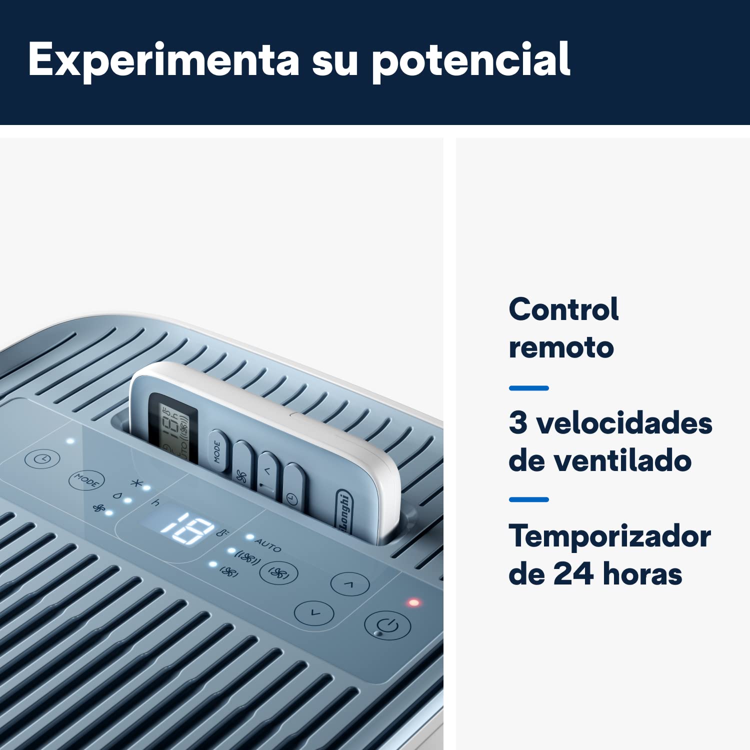 De'Longhi Pinguino PAC ES72 Aire Acondicionado Portátil 8300 BTU 2,1 kW Deshumidificador