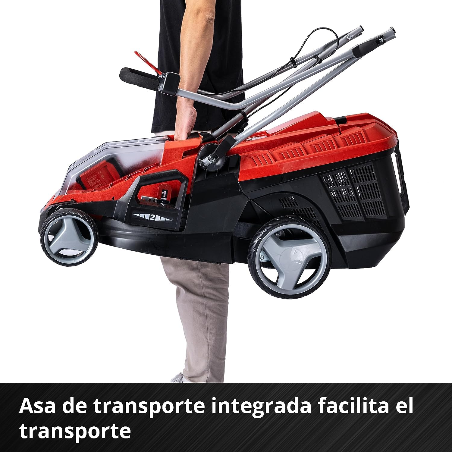 Einhell GE-CM 36/36 Li Kit Cortacésped Batería 36cm 400m², Brushless, 40L, 2 Baterías
