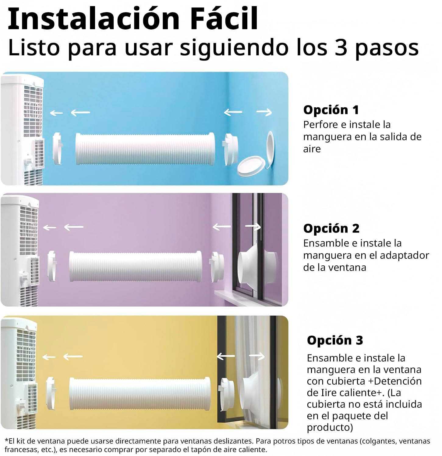COMFEE Aire Acondicionado Portátil 9000 BTU (2300 Frigorías) - App Control, Bajo Consumo, Kit Ventana