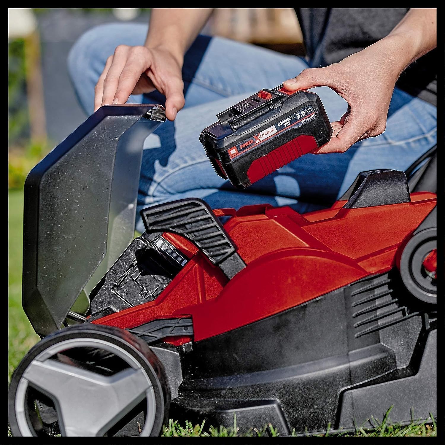 Einhell GE-CM 36/34-1 Li-Solo Cortacésped Batería 33.5cm 200m², 30L