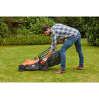 BLACK+DECKER BEMW471ES Cortacésped Eléctrico 1600W 38cm, 6 Alturas