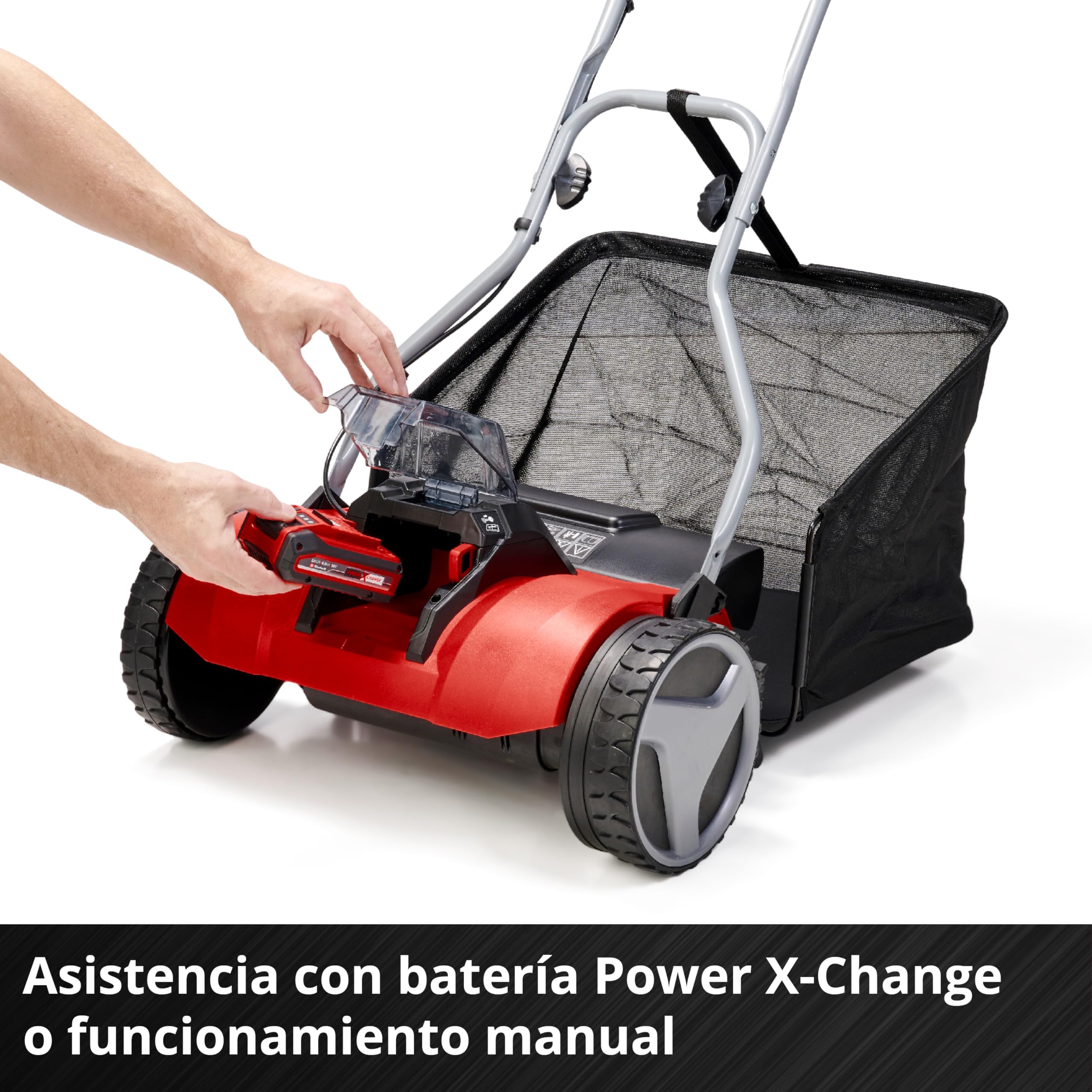 Einhell GE-HM 18/38 Li Solo Cortacésped Manual Batería 38cm, 5 Cuchillas
