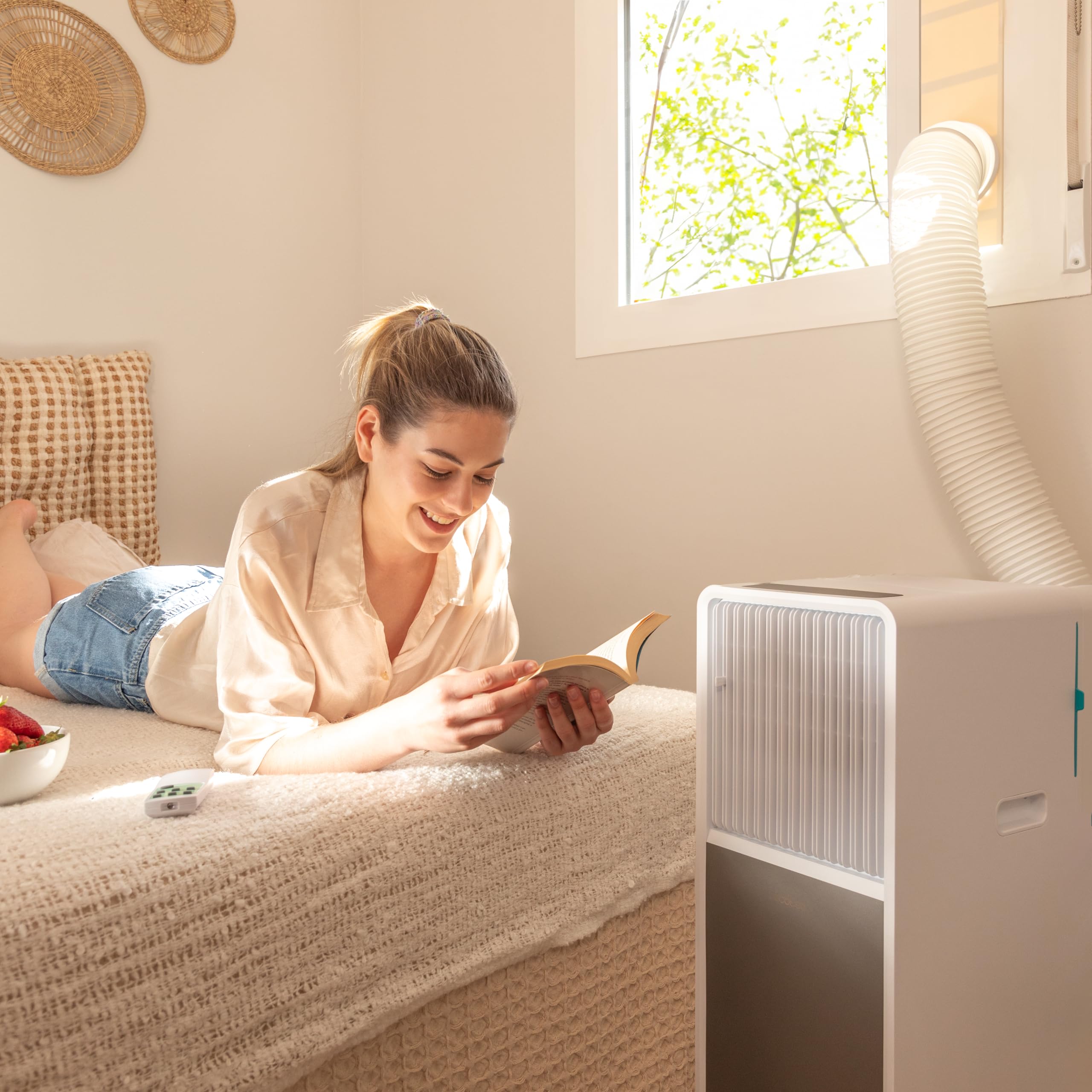 Cecotec ForceClima 9450 Aire Acondicionado Portátil 9000 BTU Bomba de Calor LED Mando 16 m² Blanco