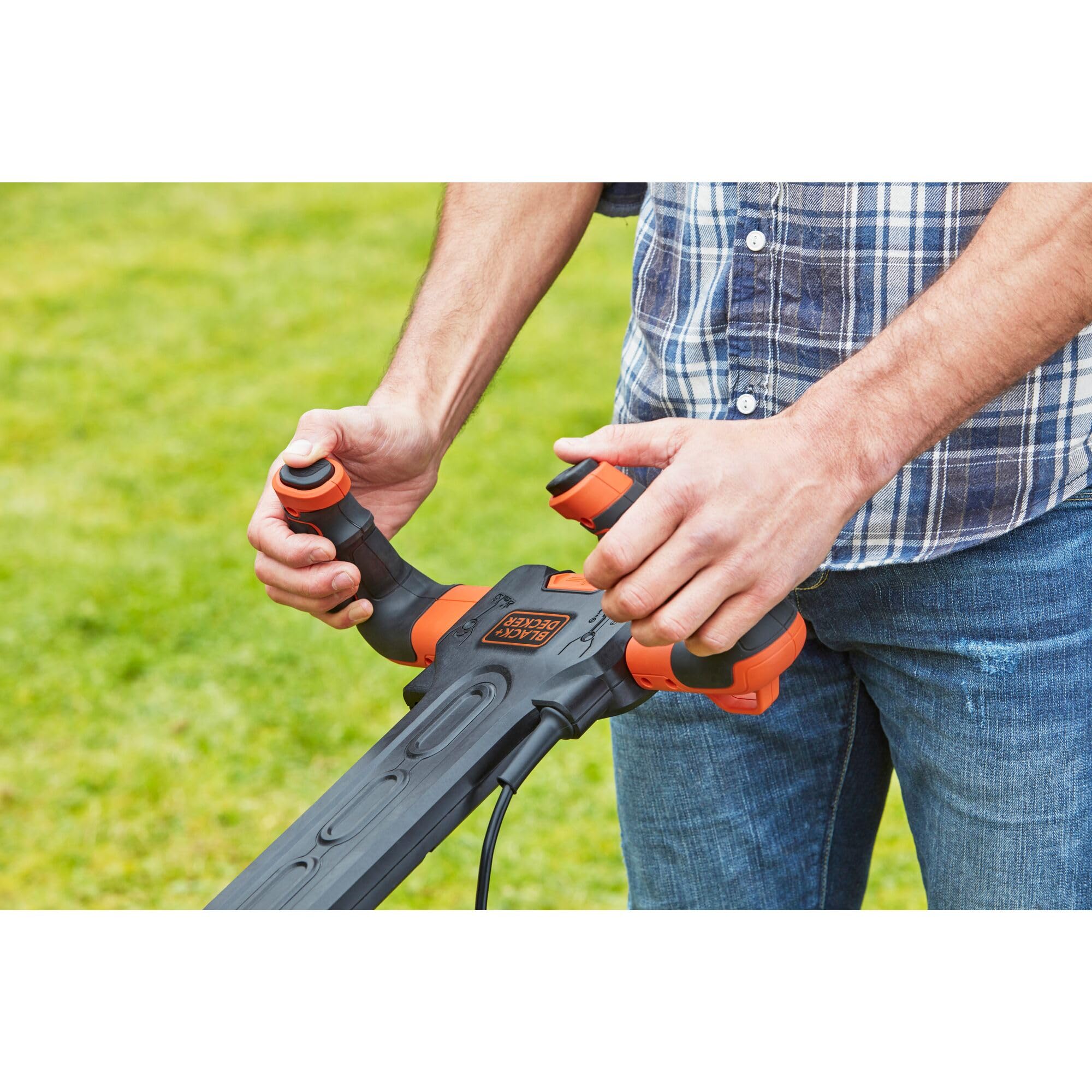 BLACK+DECKER BEMW471ES Cortacésped Eléctrico 1600W 38cm, 6 Alturas