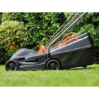 BLACK+DECKER Cortacésped Eléctrico 1000W 32cm + Desbrozadora, 35L, 250m² - BEMW351GL2