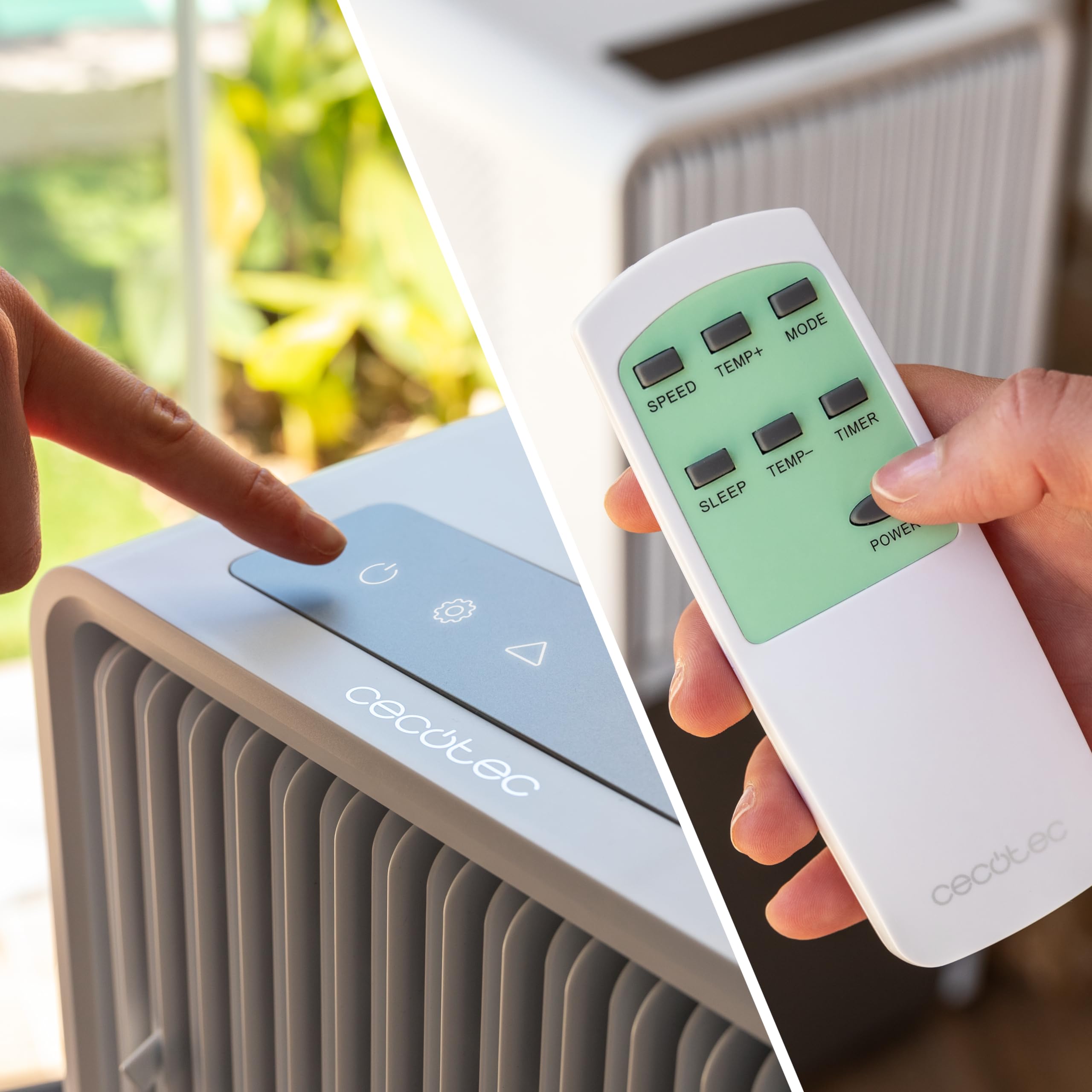 Cecotec ForceClima 9150 Style Aire Acondicionado Portátil 9000 BTU LED Mando Temporizador 25 m²