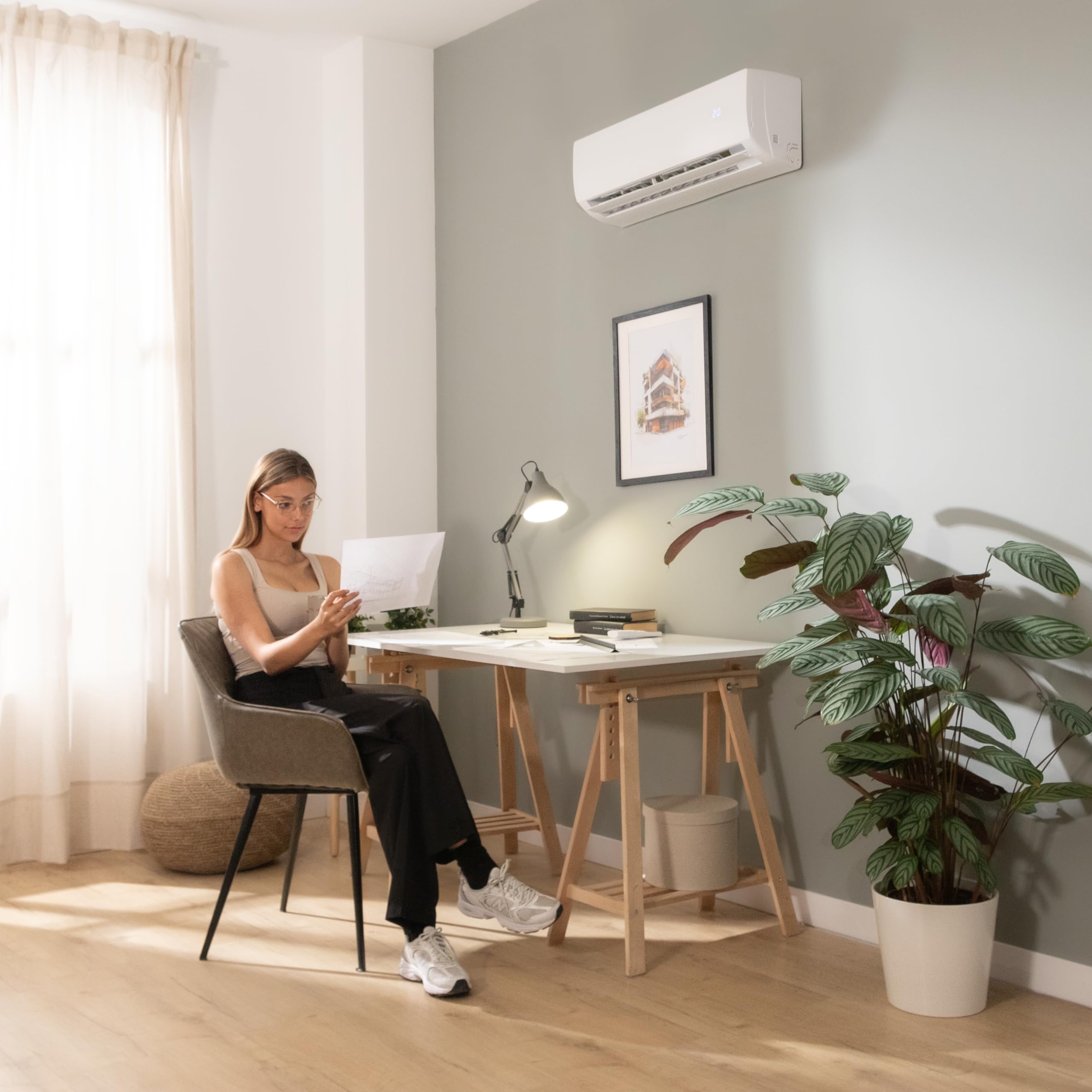 Cecotec AirClima 12000 Aire Acondicionado Split - SmartFresh, Inverter, Bomba Calor, WiFi, 22m²