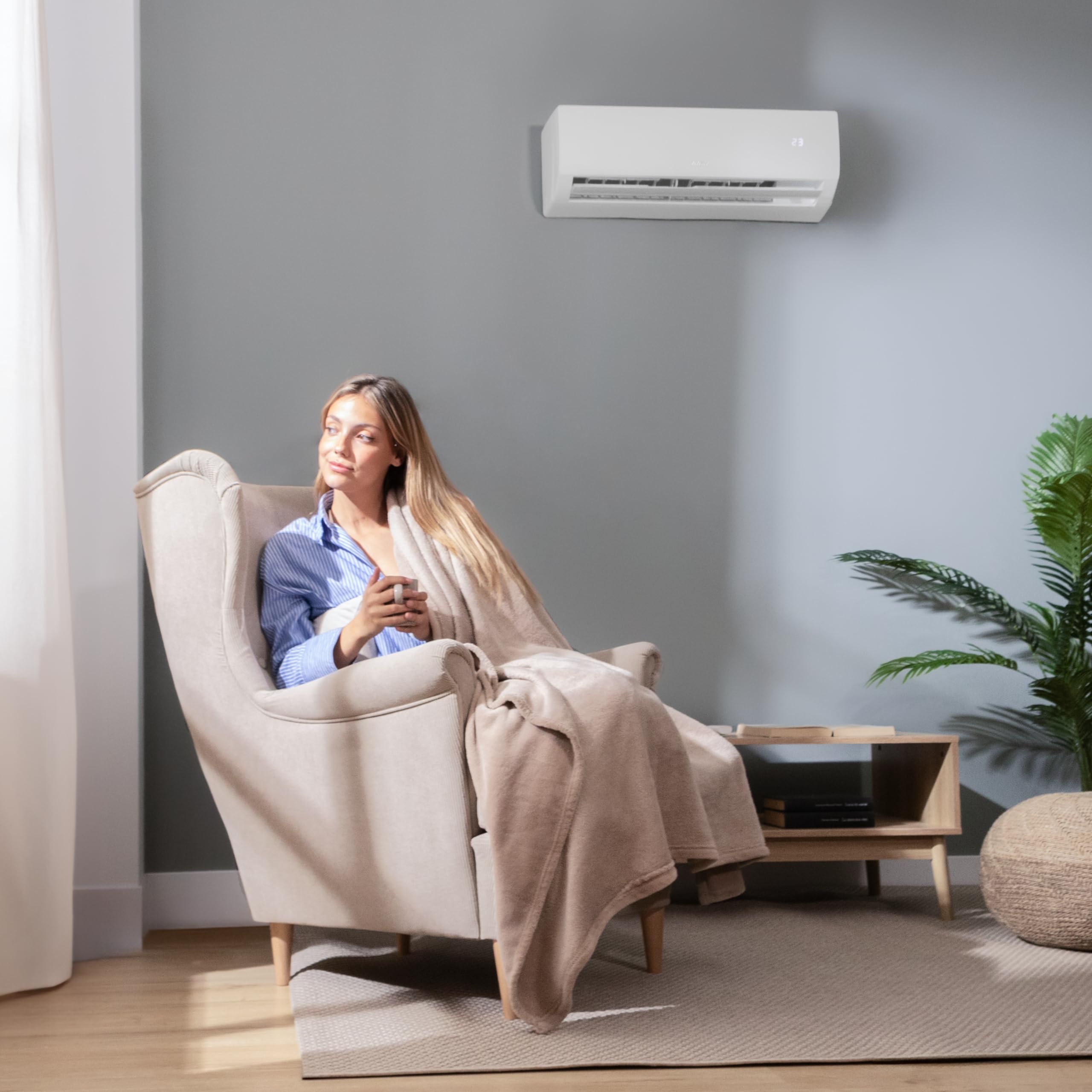 Cecotec AirClima 12000 Aire Acondicionado Split - SmartFresh, Inverter, Bomba Calor, WiFi, 22m²