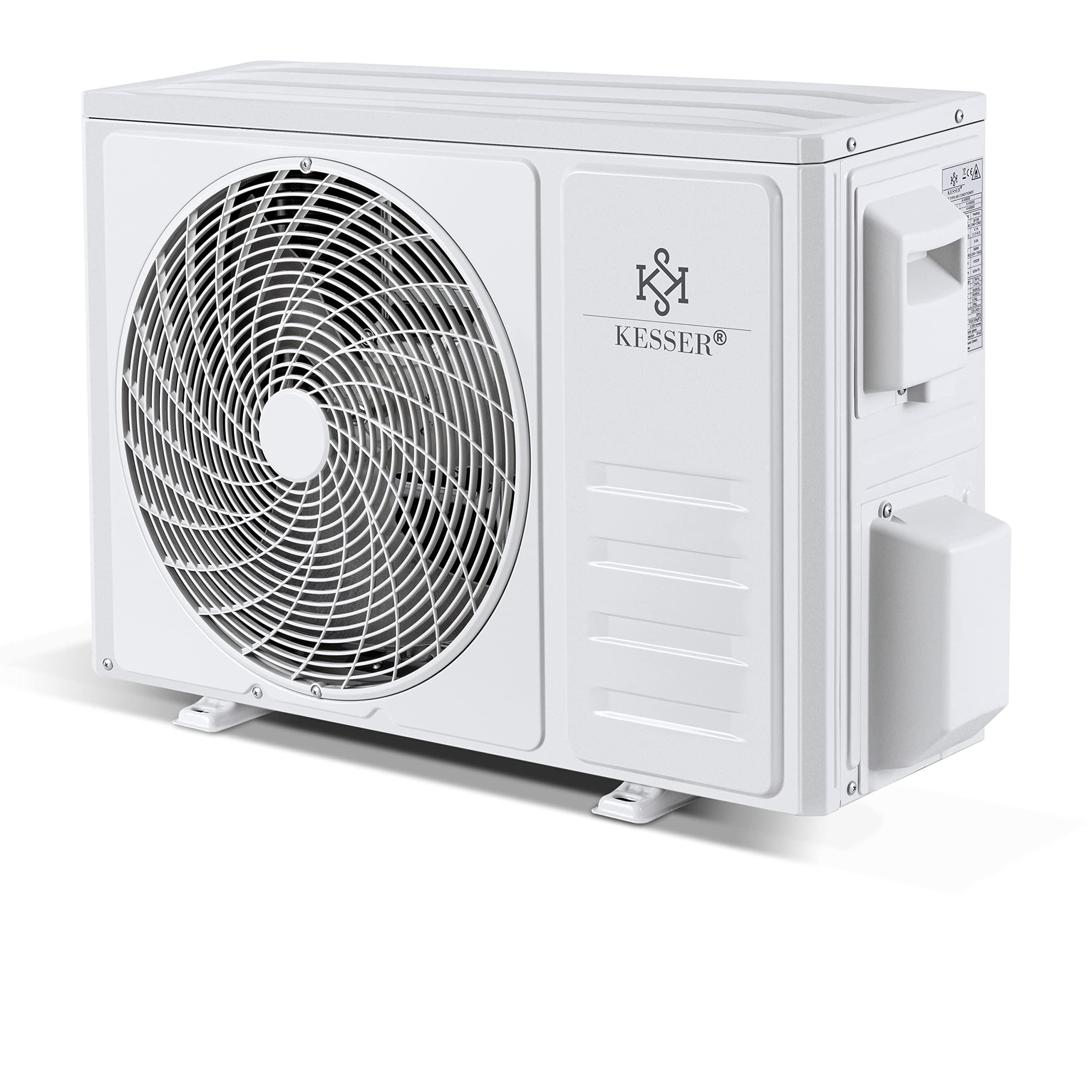 KESSER Aire Acondicionado Split 12000 BTU - WiFi/App, R32, LCD, Mando, 3400W