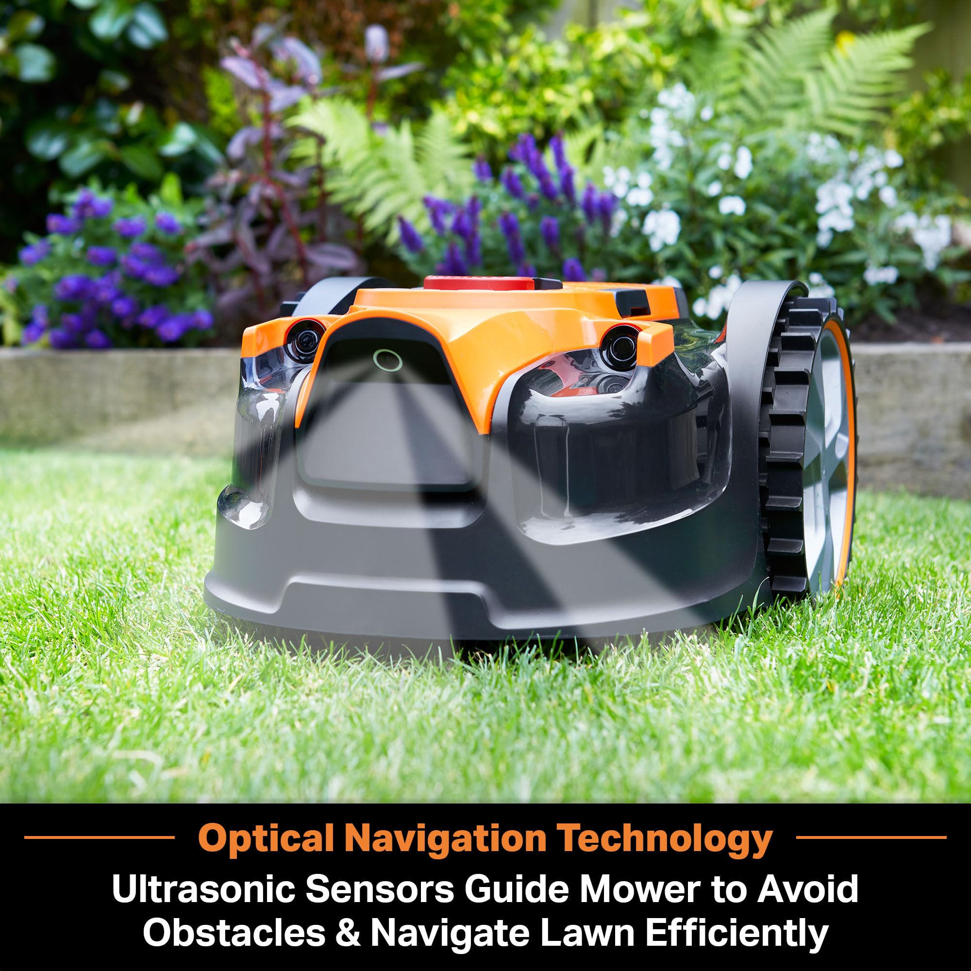 Lawnmaster OcuMow Robot Cortacésped Sin Cables 200-300m², 2 Baterías, Bajo Ruido