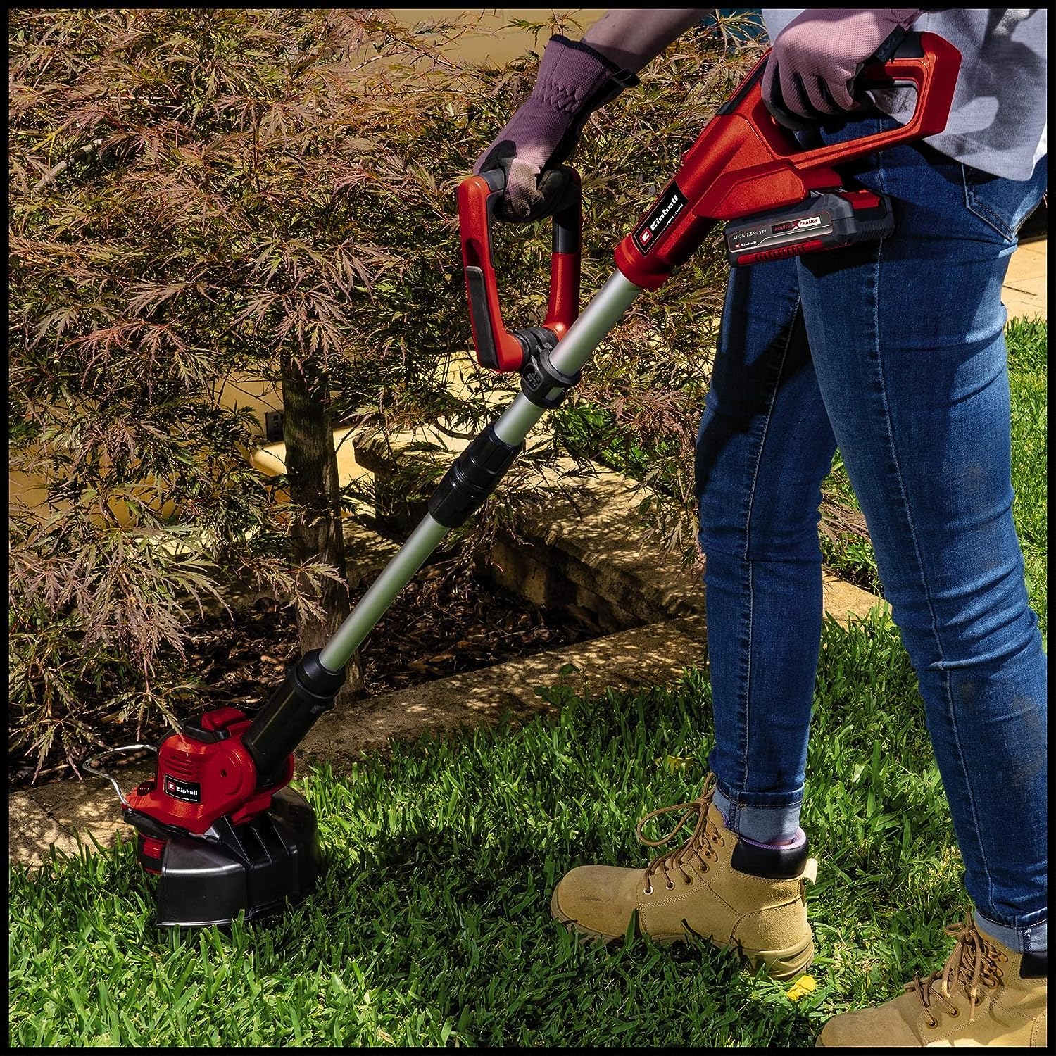 Einhell GE-CT 18/28 Li TC-Solo Recortadora Ruedas 28cm, Sin Batería