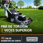 WORX WG749E Nitro Cortacésped 40V 46cm, Tracción, Mulching, 7 Alturas, 2 Baterías