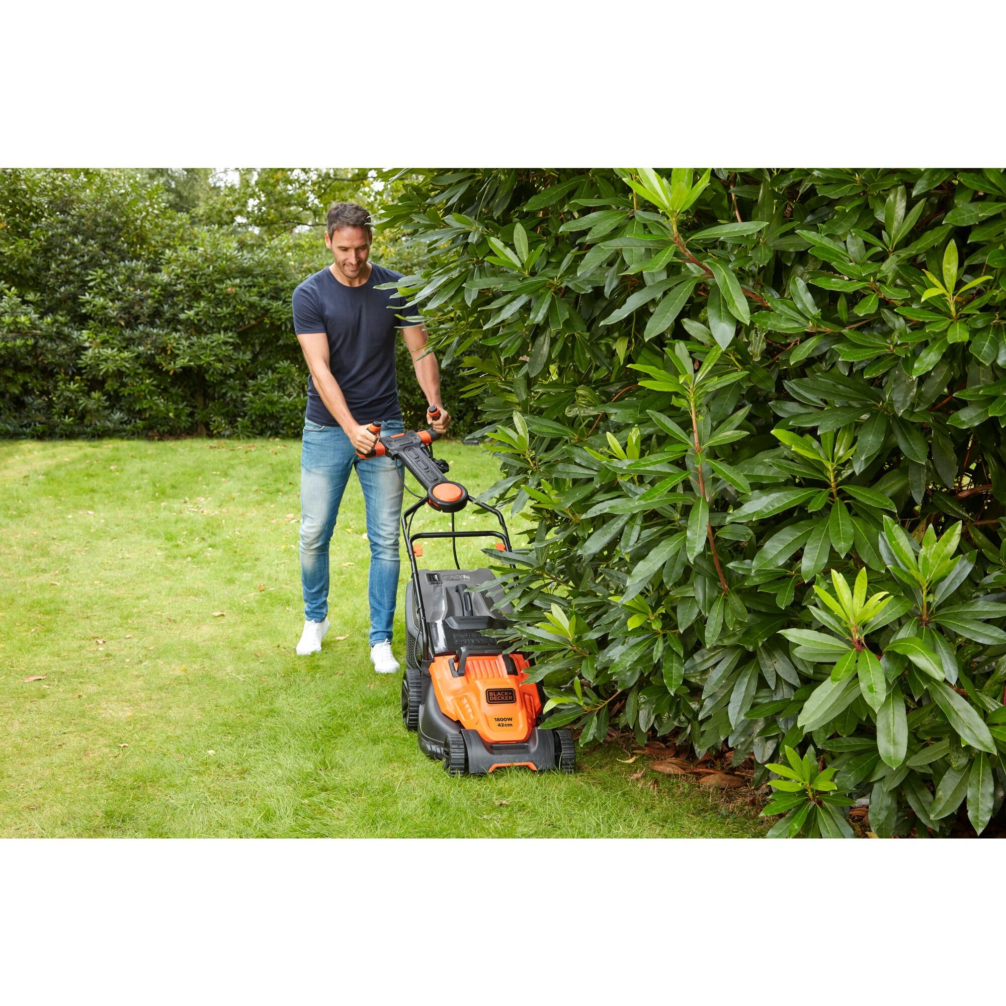 BLACK+DECKER BEMW481ES Cortacesped Electrico 1800W 42cm