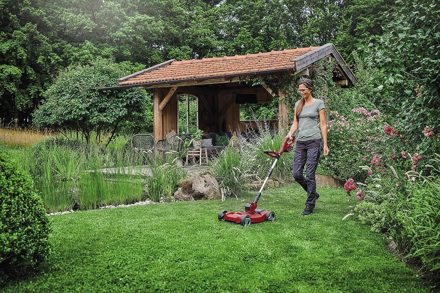 Einhell GE-CT 18/28 Li TC-Solo Recortadora Ruedas 28cm, Sin Batería