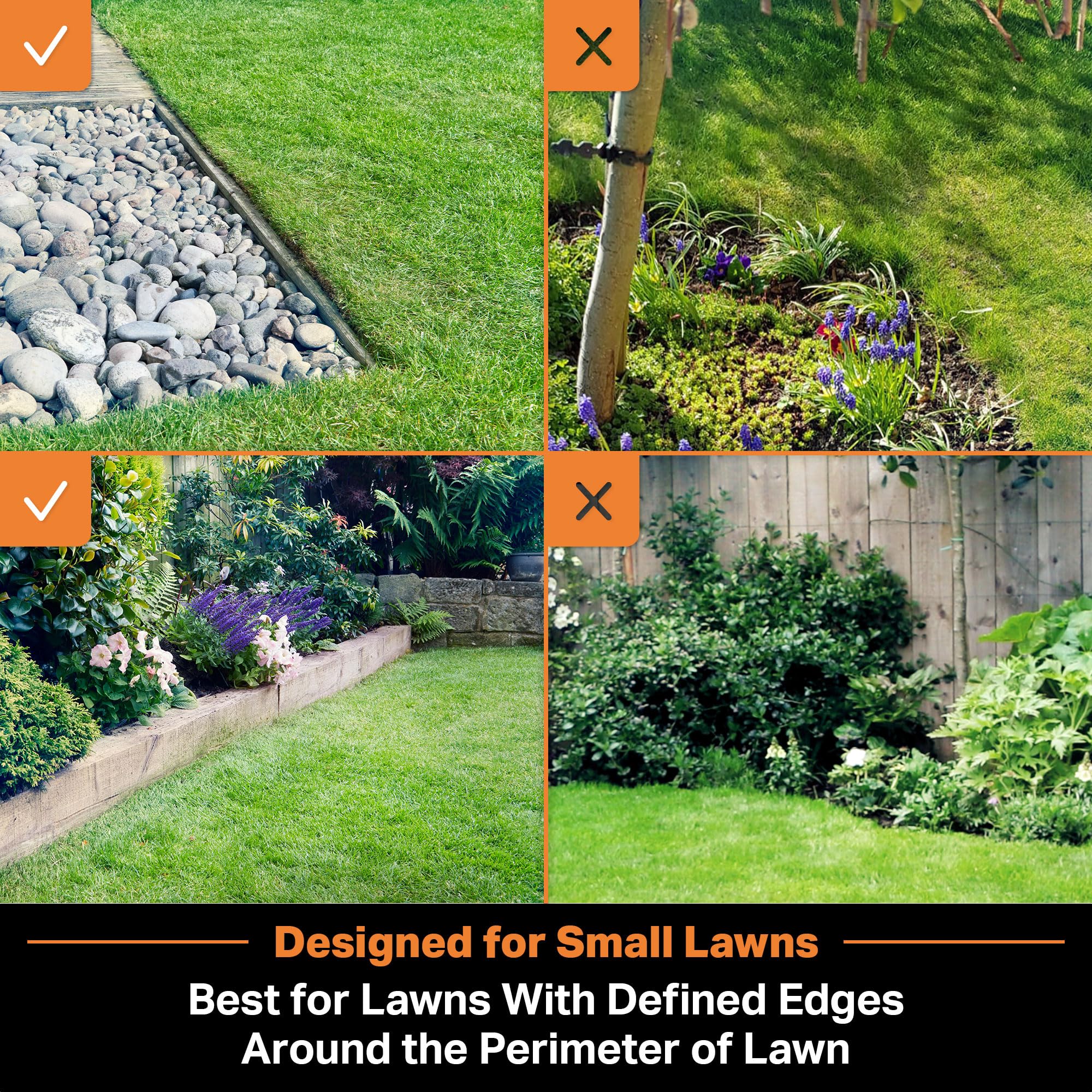 Lawnmaster OcuMow Robot Cortacésped Sin Cables 200-300m², 2 Baterías, Bajo Ruido