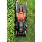 BLACK+DECKER Cortacésped Eléctrico 1000W 32cm + Desbrozadora, 35L, 250m² - BEMW351GL2