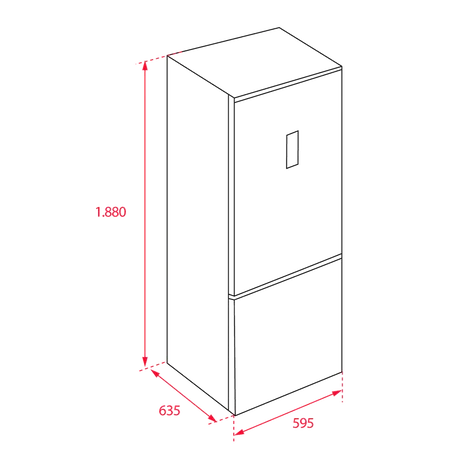 Frigoríficos Combi No Frost Teka NFL 345 C
